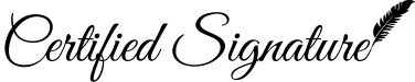 Certified Signature